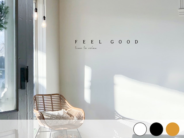 ショップ風FEEL GOODウォールステッカー