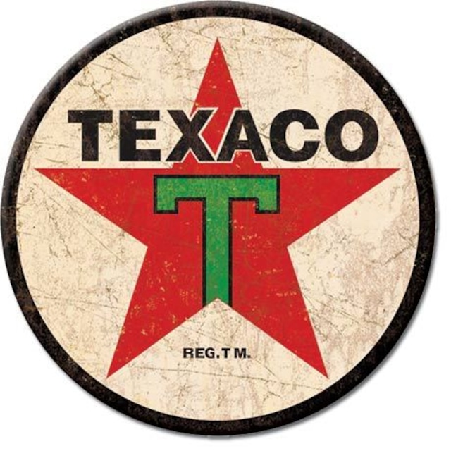 引続きセール主力商品20％OFF！  【ブリキ看板】 Texaco '36 Logo Round  【ティンプレート】 1798
