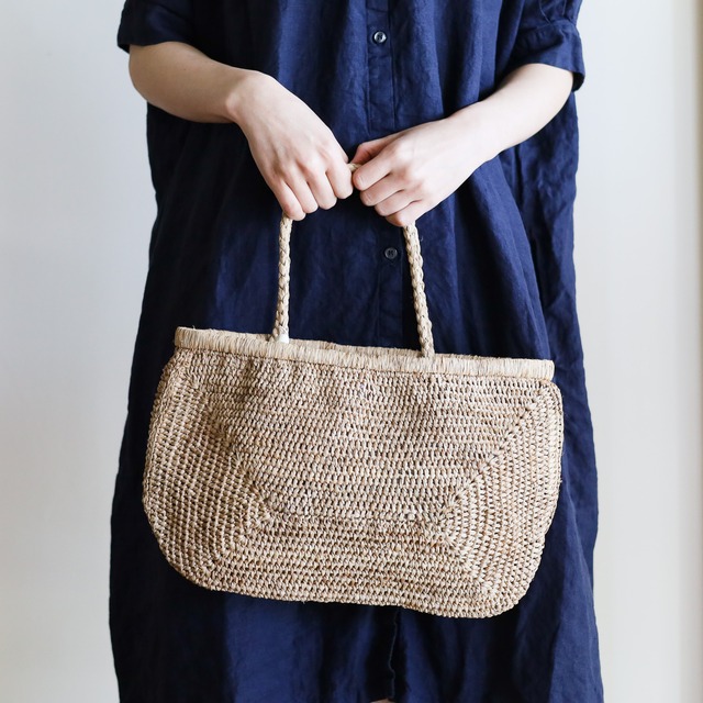 NORO - PROVENCE BASKET ラフィアかごバッグ S - Tea