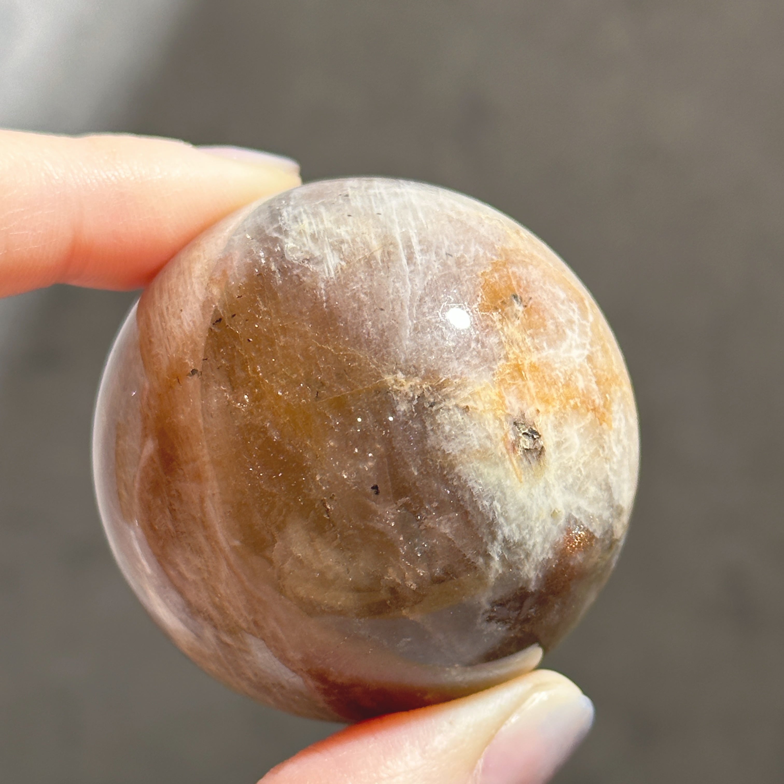 サン＆ムーンストーン スフィア（丸玉）22◇Sun & Moon Stone Sphere