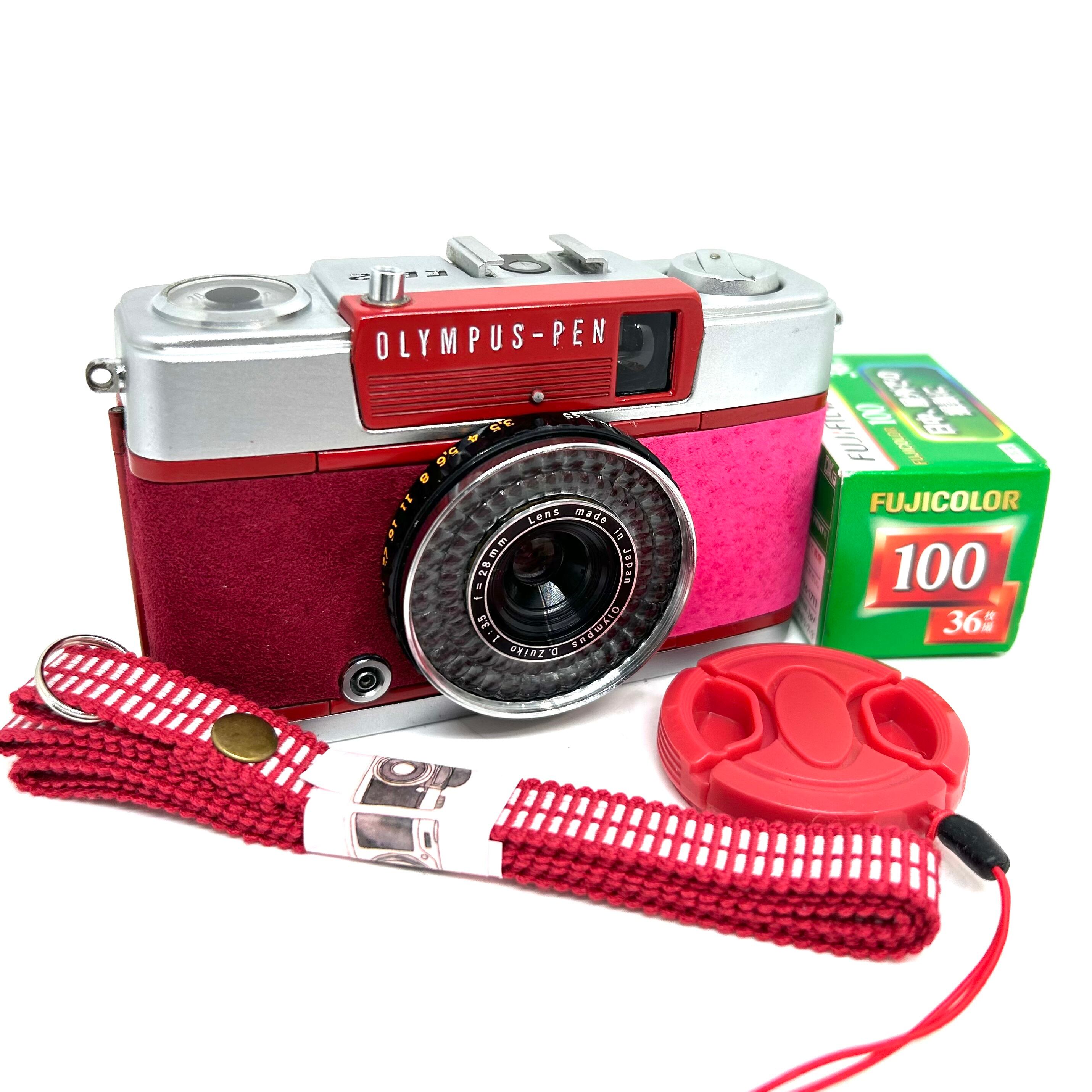 整備済 OLYMPUS EE-2 レッド系 外装リメイク 動作OK 赤ベロOK 整備済 OLYMPUS EE-2 レッド系 外装リメイク 動作OK 赤ベロOKの通販は