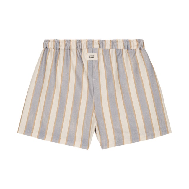 studio boheme paris / SHORTS MILO (BLUE / GOLD STRIPES) SS26-24