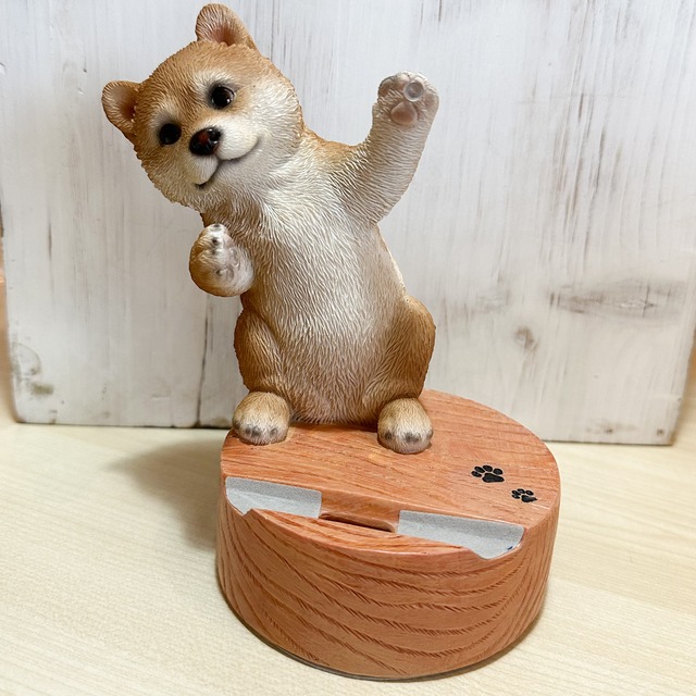 柴犬のスマホスタンド