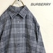 BURBERRY LONDON バーバリー ノバチェック シャツ グレー