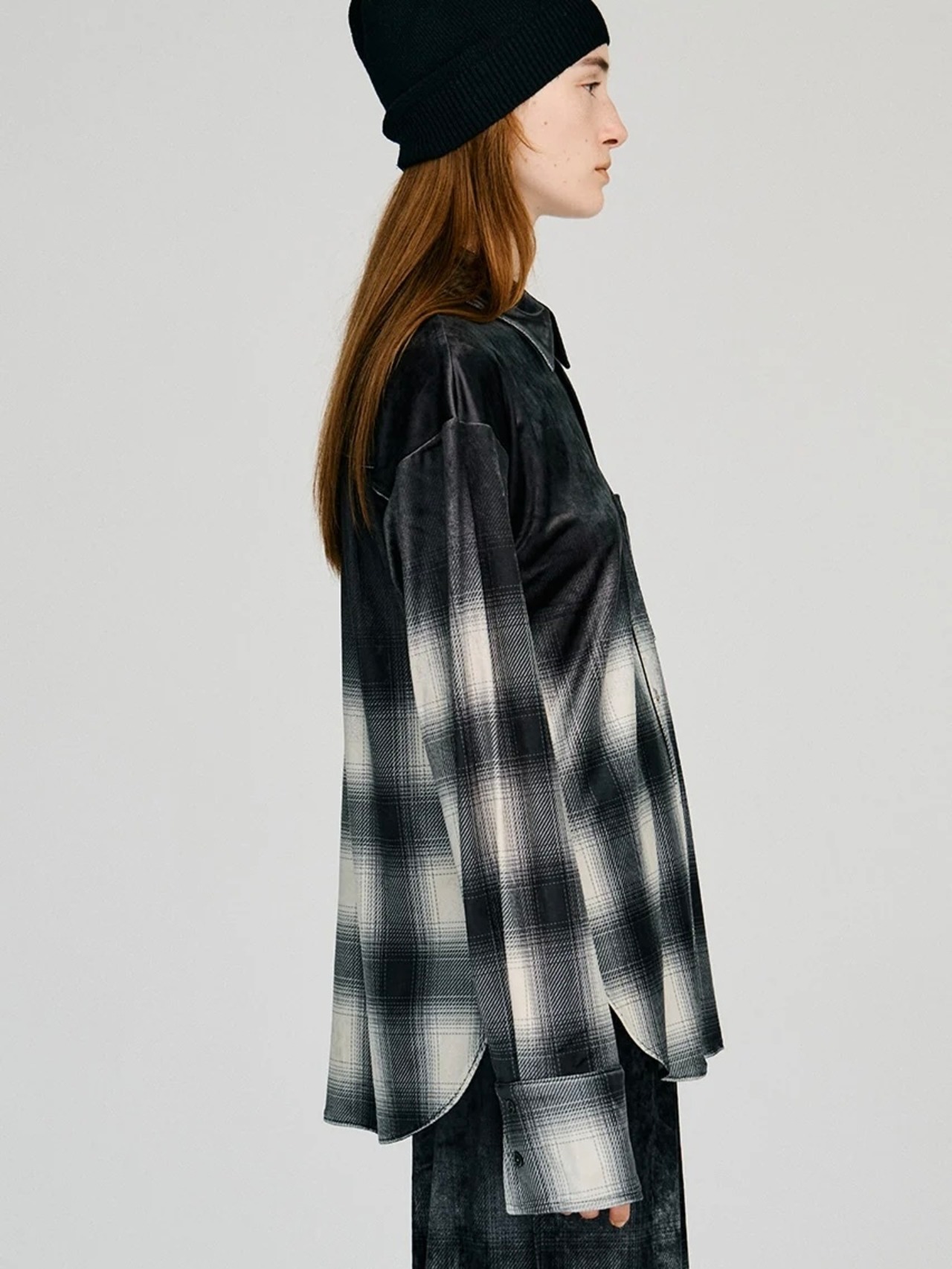 【26AW | WOMEN】PRANK PROJECT プランクプロジェクト / シャツ / Faded Check Velour Shirt 　31262315907 - 5
