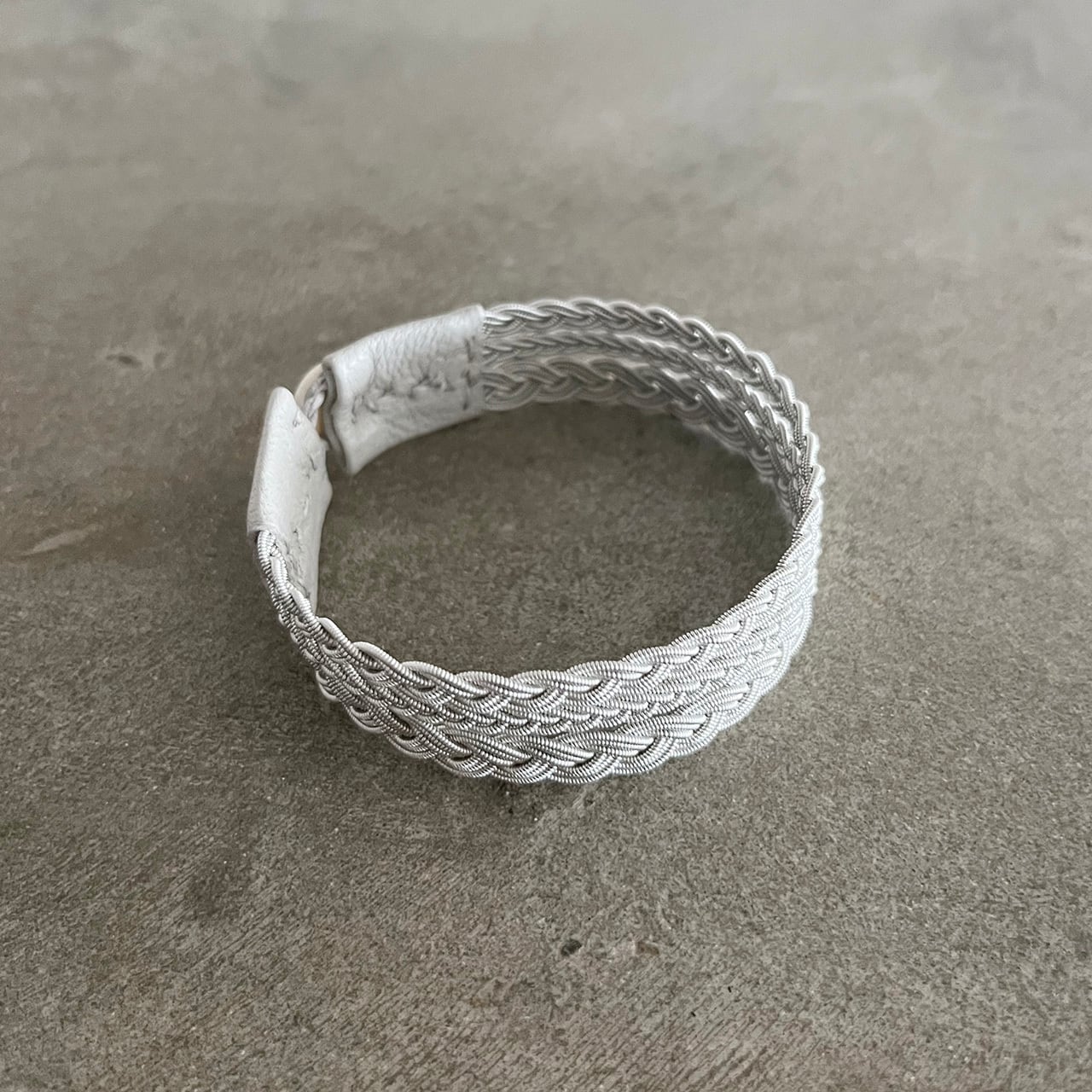 ピューターブレスレット Silver 15mm