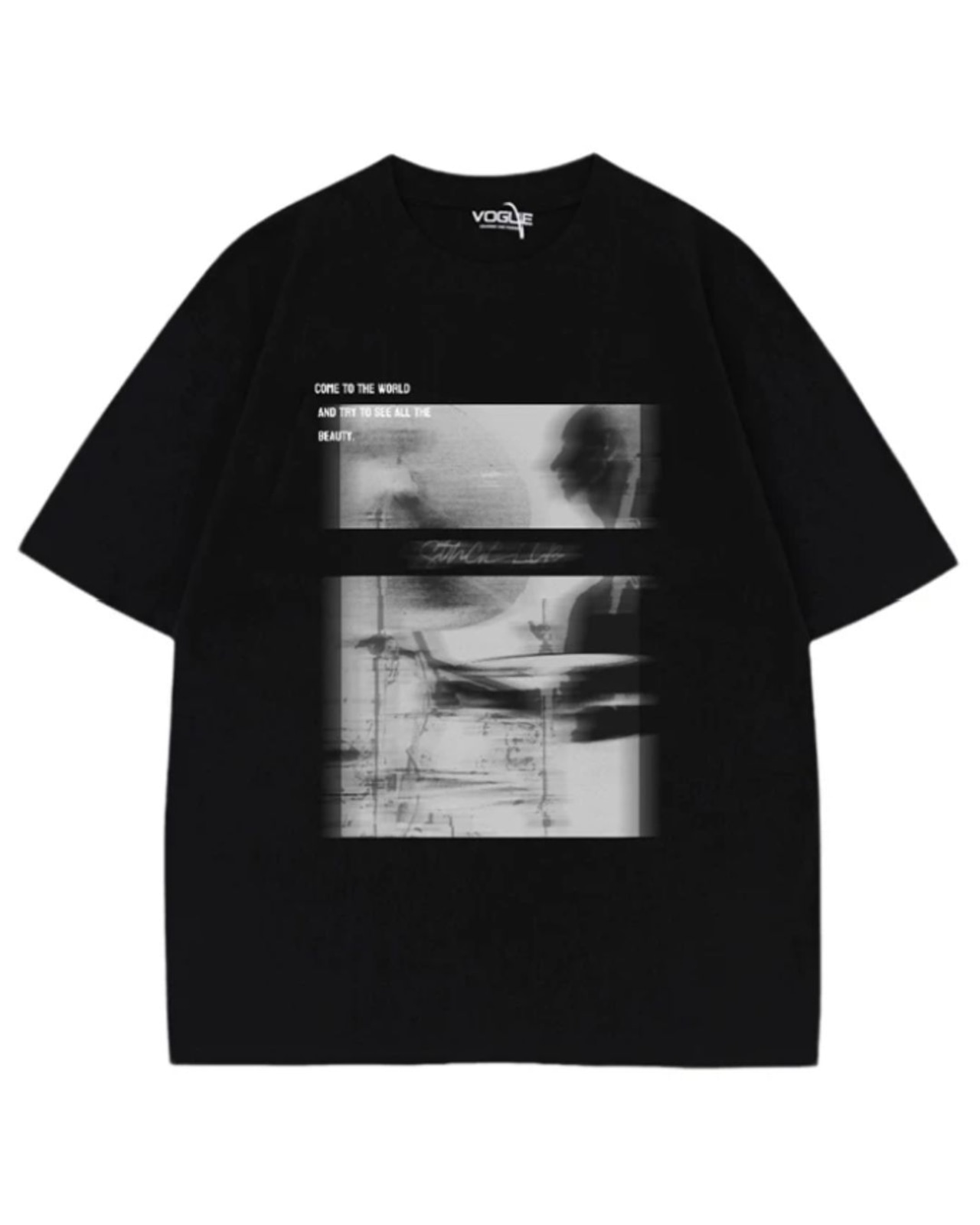 グラフィックプリント半袖Tシャツ S0606
