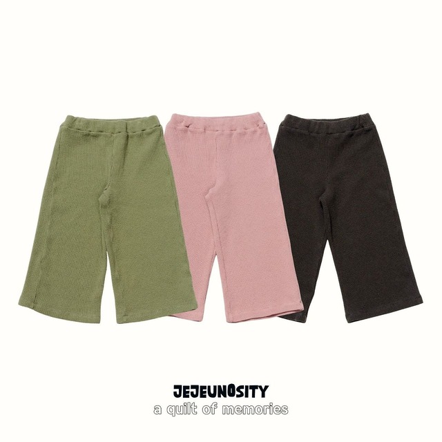 【取寄】jejeunosity｜waffle house pants｜ワッフルハウスパンツ｜XS-JM｜kids&jr｜26 autumn