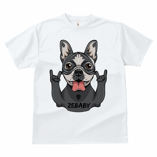 FRENCH BULLDOG ROCK T-SHIRT (ADULT)