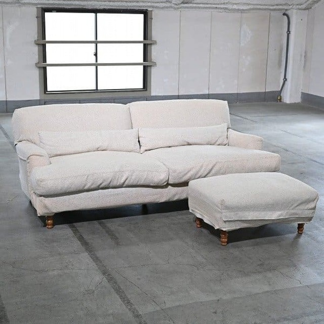 De padova 237万「ラッフルズ/RAFFLES」ラブソファ オットマンセット 2人 ヴィコマジストレッティ アッシュ デ・パドヴァcassina カッシーナ【中古家具/中古インテリア/USED家具ユーズド家具/リサイクル】