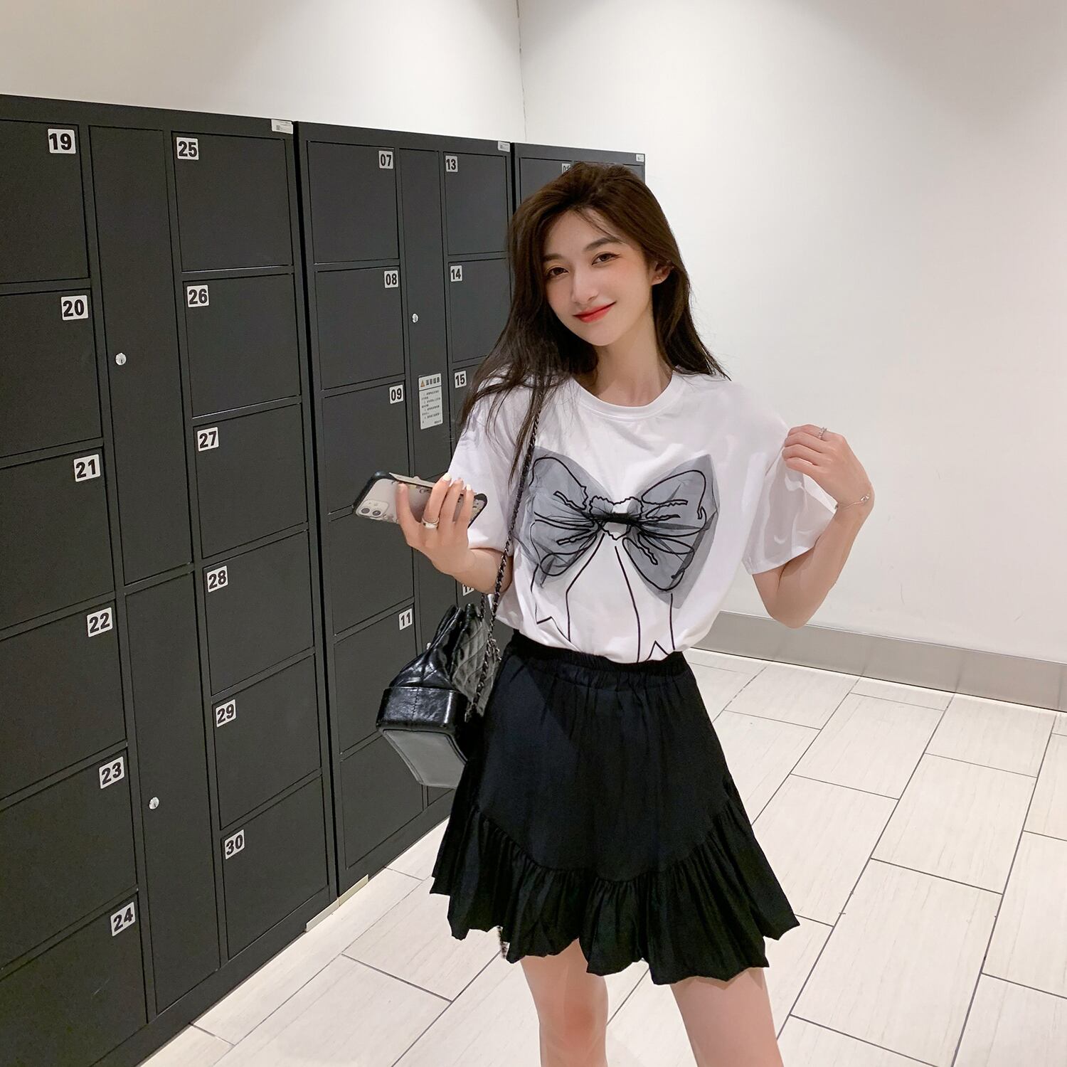 Tシャツ サマーハイウェストスカート ストリート 夏物 6Du_Shop_Women75034817070