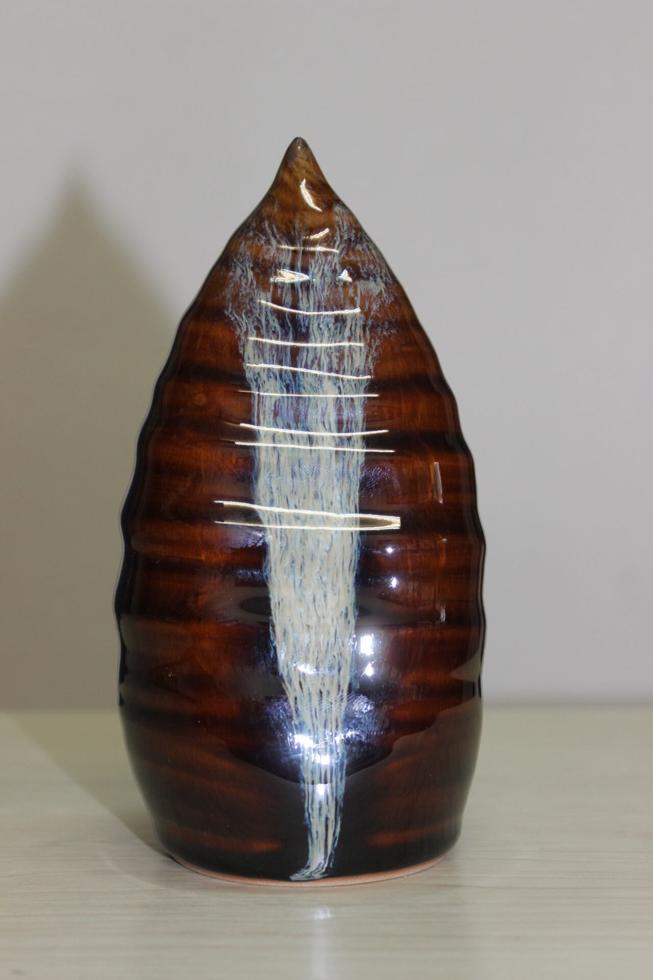 竹の子型掛け花入れ | 高取焼 比古窯