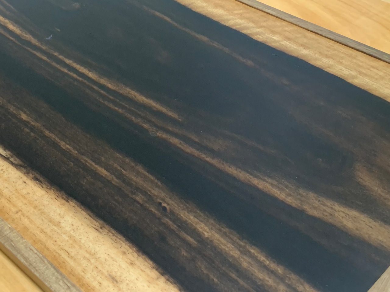 杢華 銘木膳 3枚組(ケヤキ玉杢・タモ玉杢・黒柿)・画像15