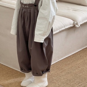 秋英字刺しゅうサロペット