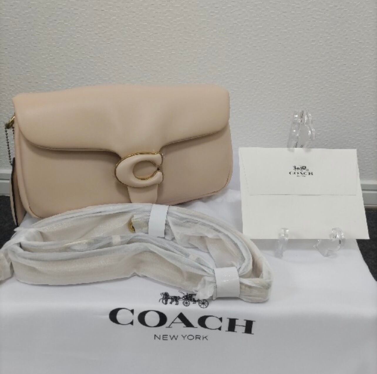 COACH コーチ 新作 タビー ショルダーバッグ ホワイト 新品未使用 ...