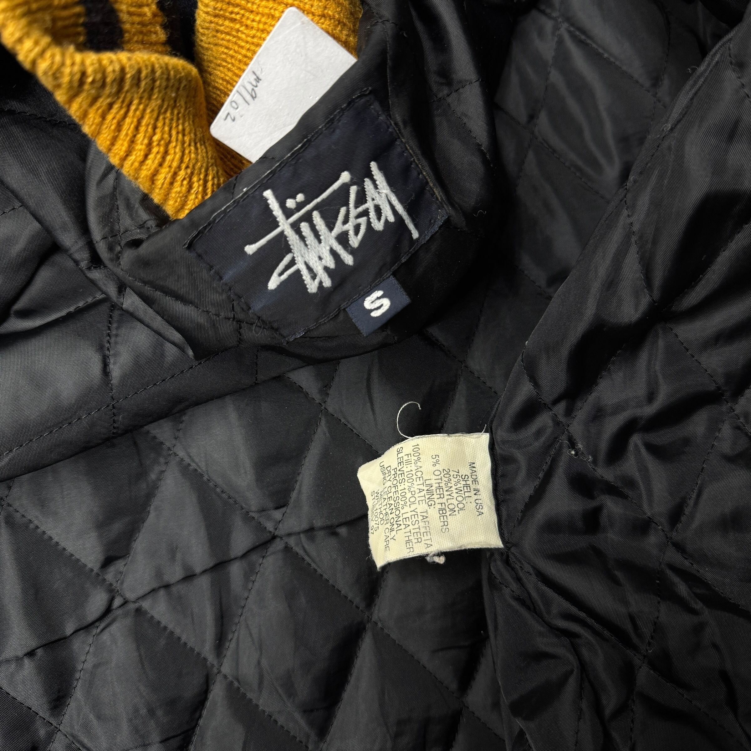 Special!!】90's old stussy Varsity Jacket “BIG 4” “スタジャン