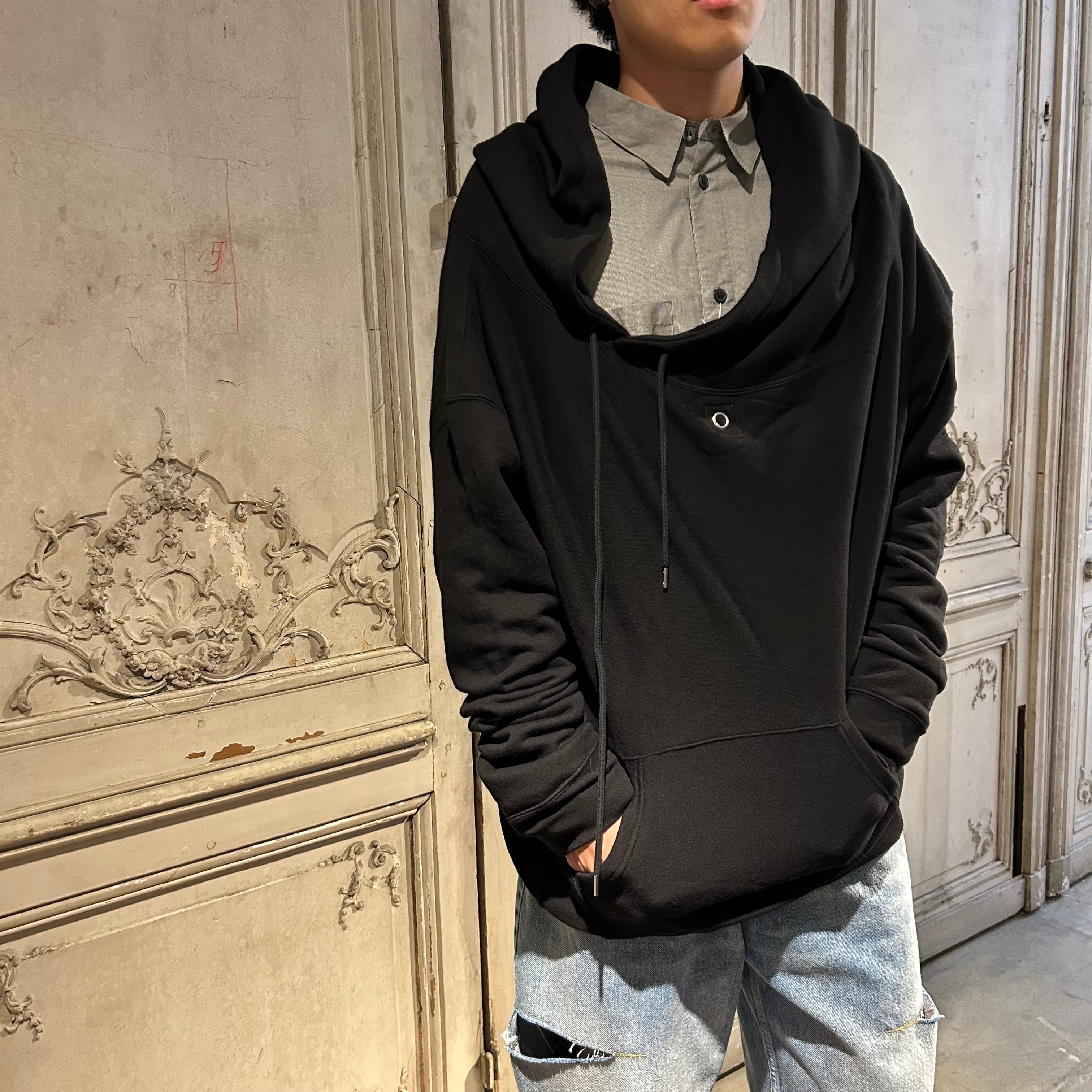 TAKAHIROMIYASHITA The SoloIst.【タカヒロミヤシタ ザ ソロイスト】drop shoulder hoodie  (sc.0004bAW23. black/SIZE48). | glamour online powered by BASE