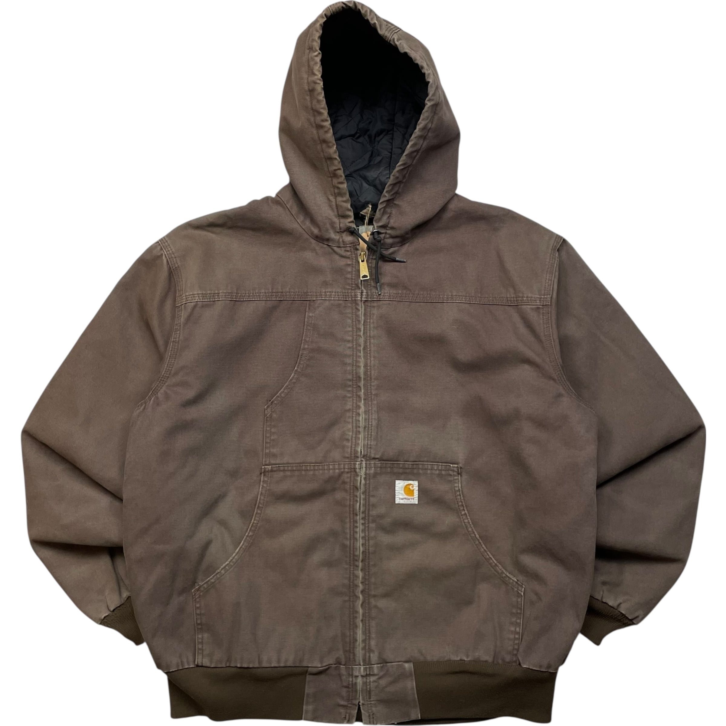 《XL》 Carhartt カーハート 希少モデル アクティブジャケット ワークジャケット ダークブラウン no.8954