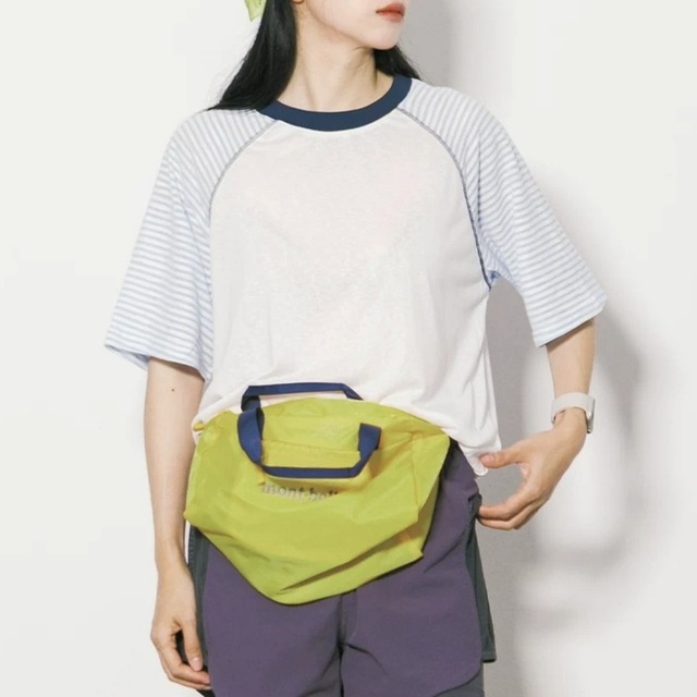 カラーブロックラグランボーダーTシャツ C01294