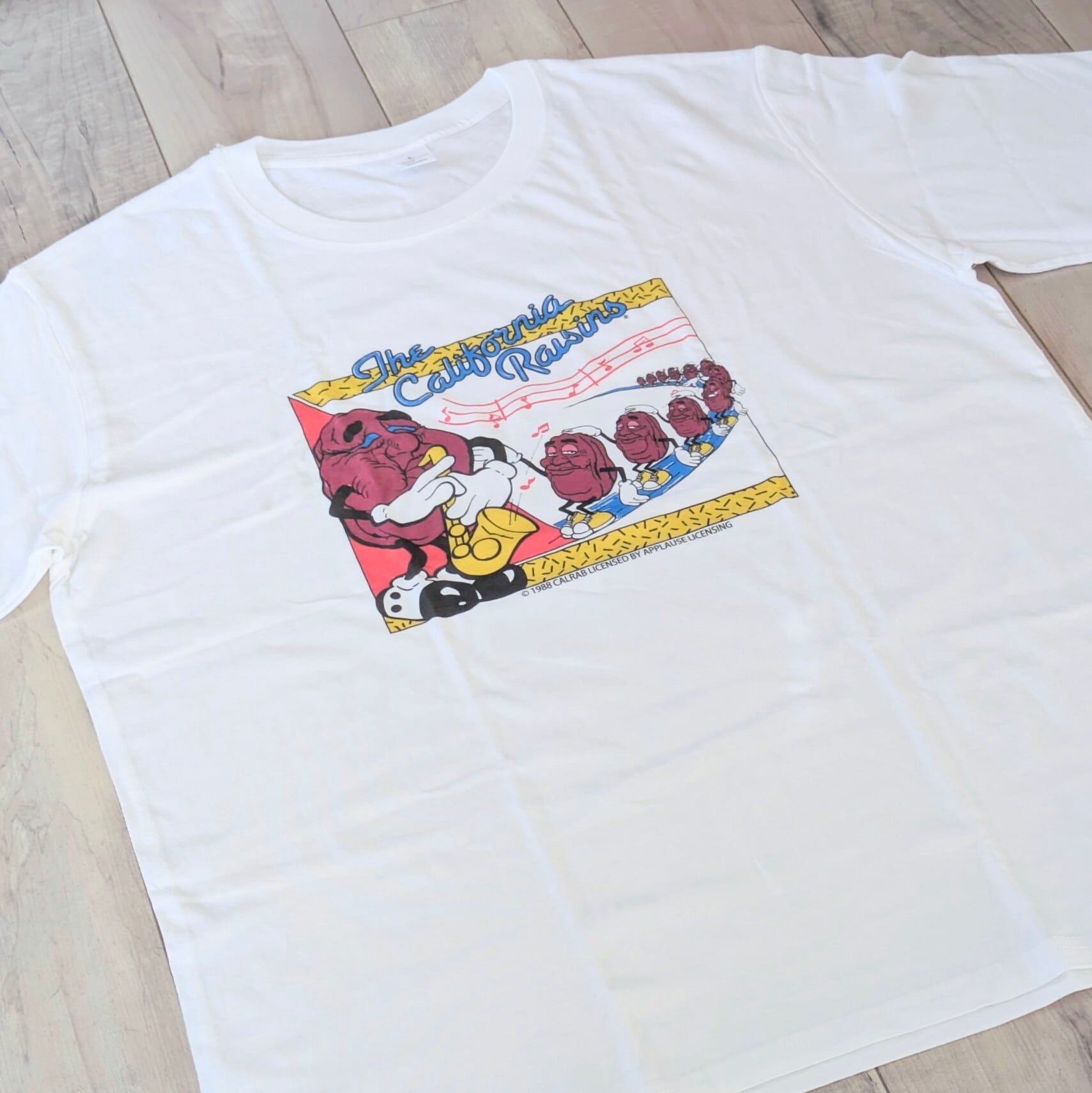 ♧【 California Raisins（ カリフォルニアレーズン ）】『 SAX 』Tシャツ〚アメリカン雑貨 アメトイ〛