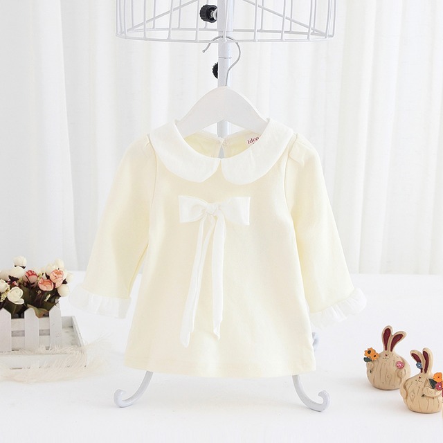 大きなリボンの春色トップス(ホワイト)