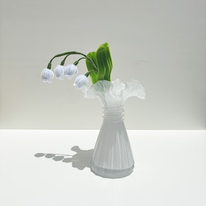 flower vase 【frill ﾌﾘﾙ】【white ホワイト】花瓶／フラワーベース