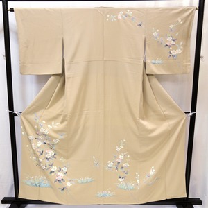 着物・訪問着・四季花・友禅風・落款入・正絹・No.200701-0049・梱包サイズ80