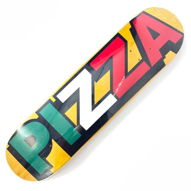 【8.125 スケートボード デッキ】PIZZA ピザ  TEAM TRI LOGO ORANGE STAIN