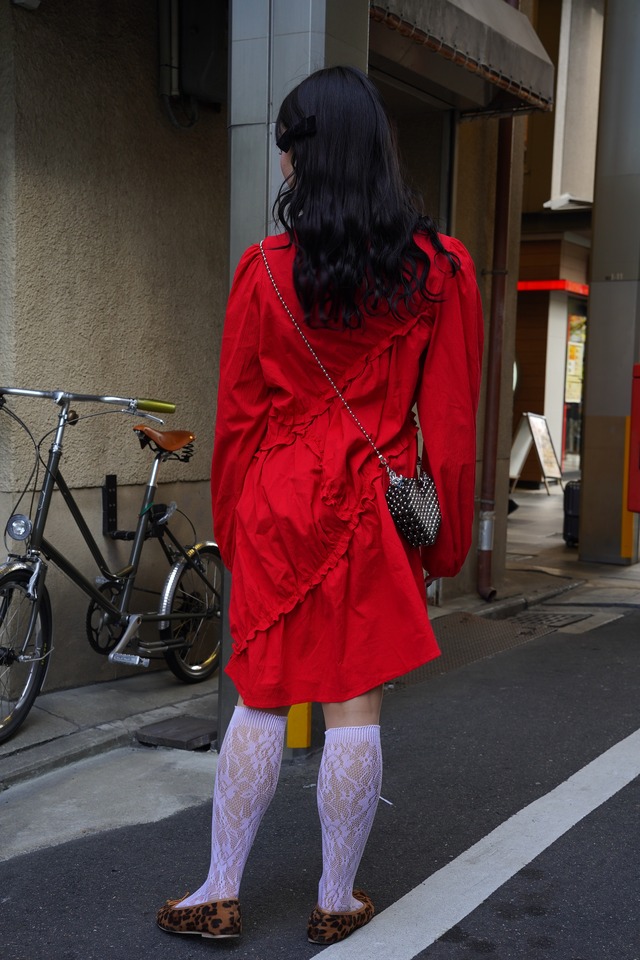 CARO ASYMMETRIC MINI DRESS