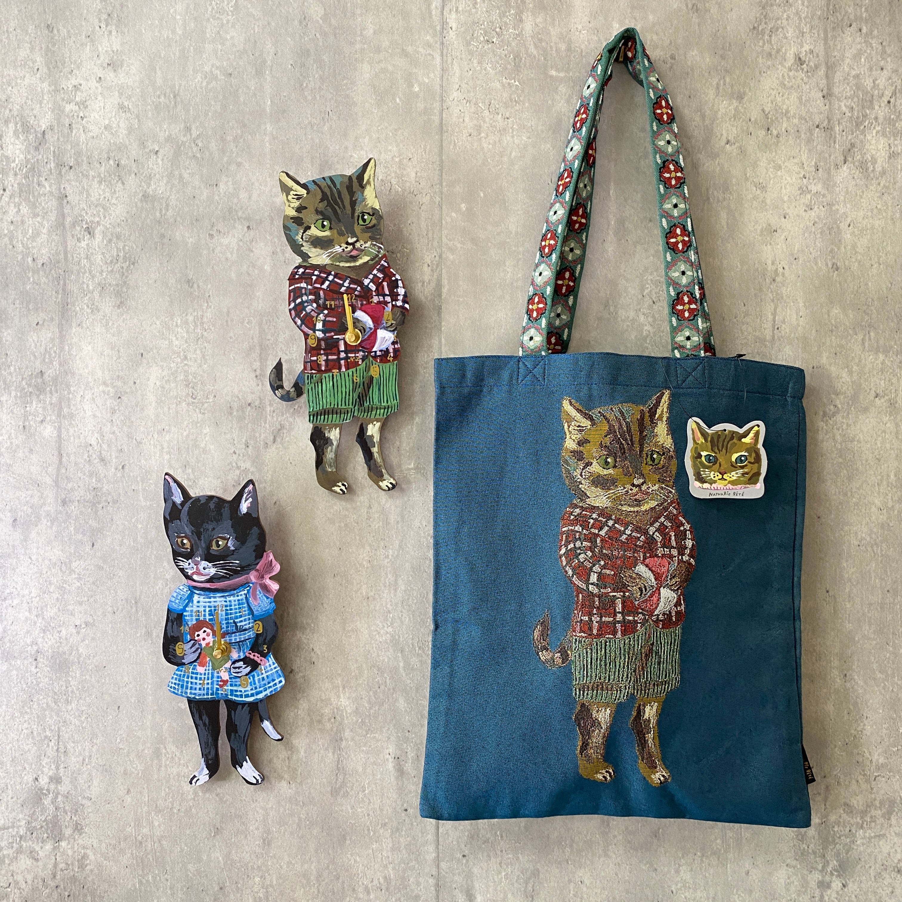 NathalieLete ねこ 猫 ネコ ナタリーレテトートバッグ トートバッグ