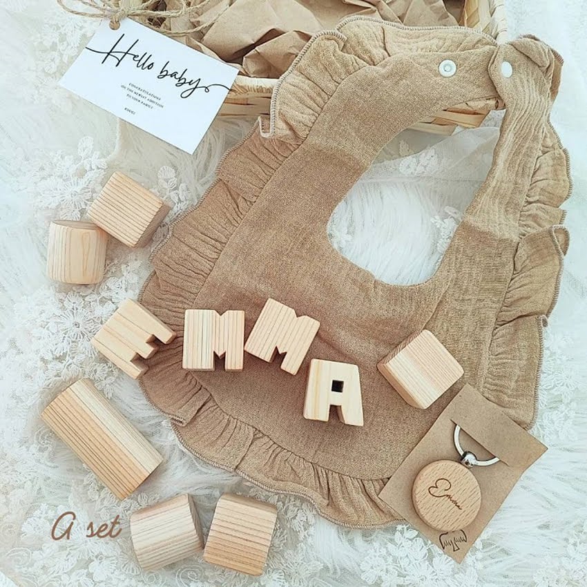 Thankyou〈39〉ベビーギフトset♡4点set・おなまえ積み木
