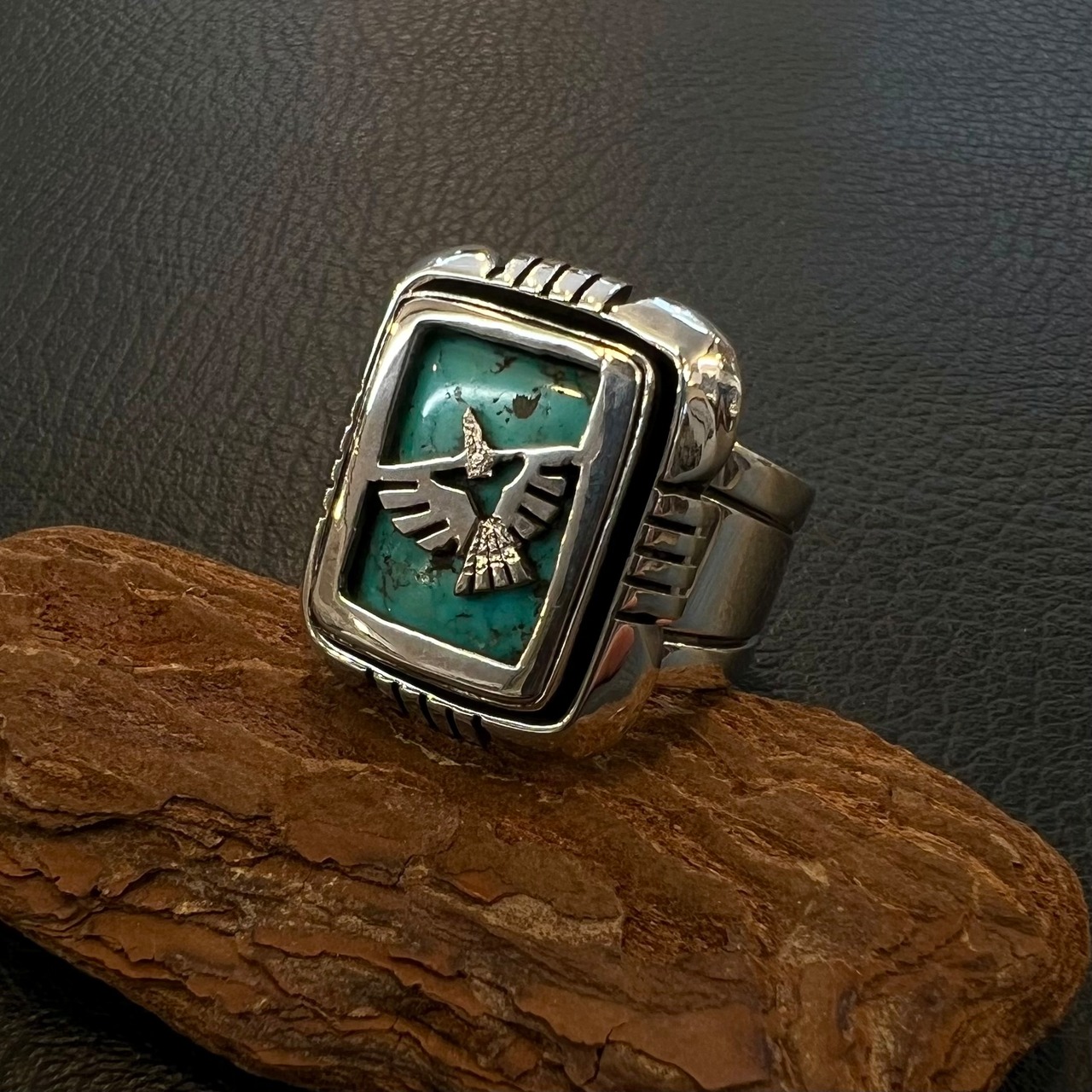 ハーマンバンデバー(HermanVandever) キングマンオーバーレイイーグルリング 22.5号 - 1