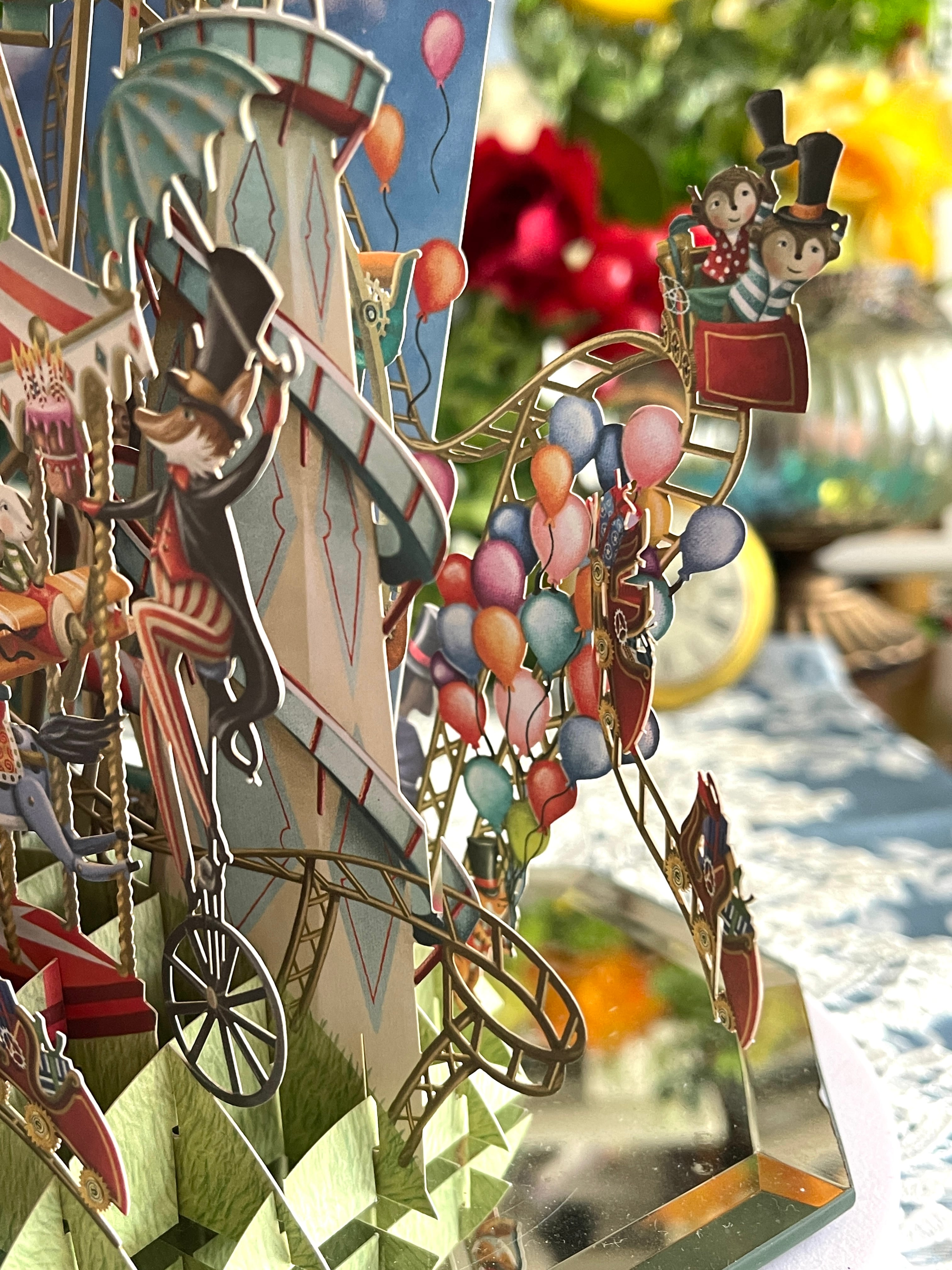 ◇Me&McQ◇メリーゴーランド◇ 遊園地◇◇立体3D◇グリーティング