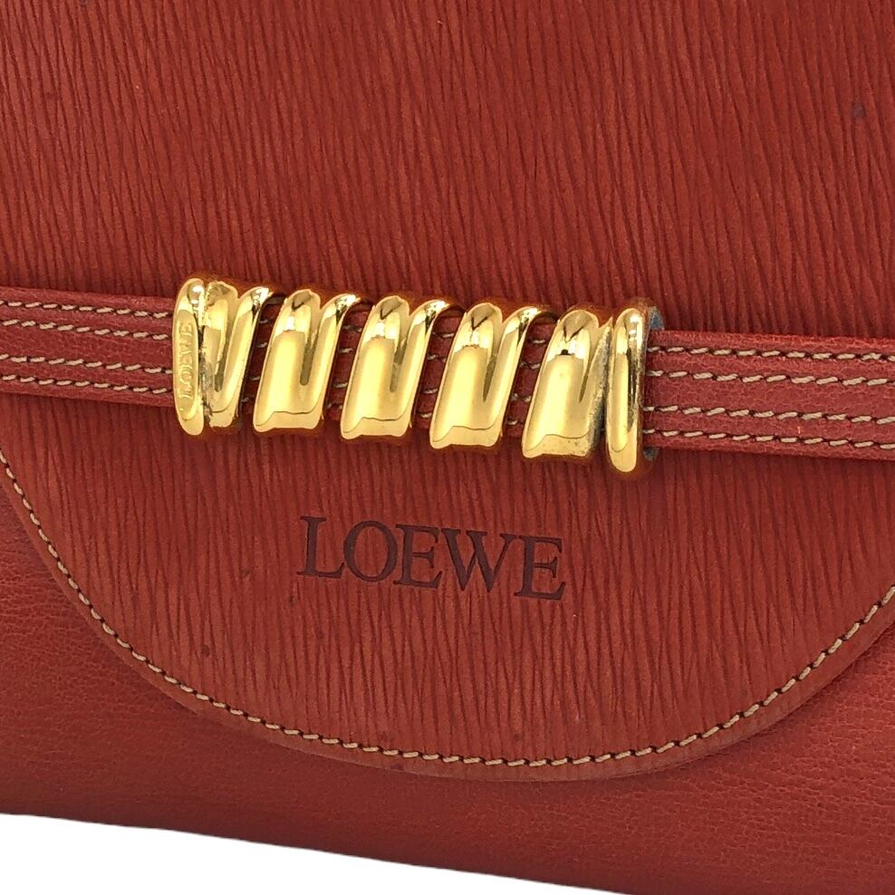 LOEWE ロエベ ベラスケス レザー クラッチバッグ レッド vintage