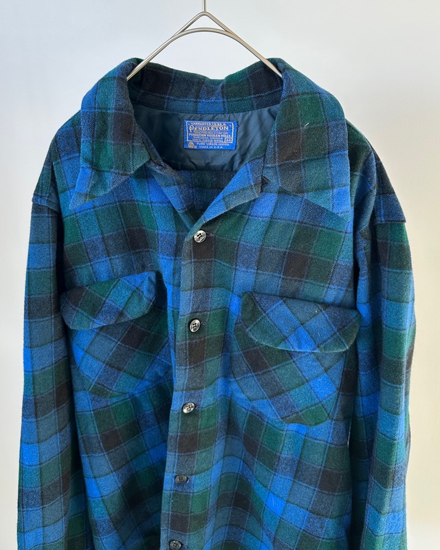 -Pendleton- Vintage 70s M Board Shirt made in USA