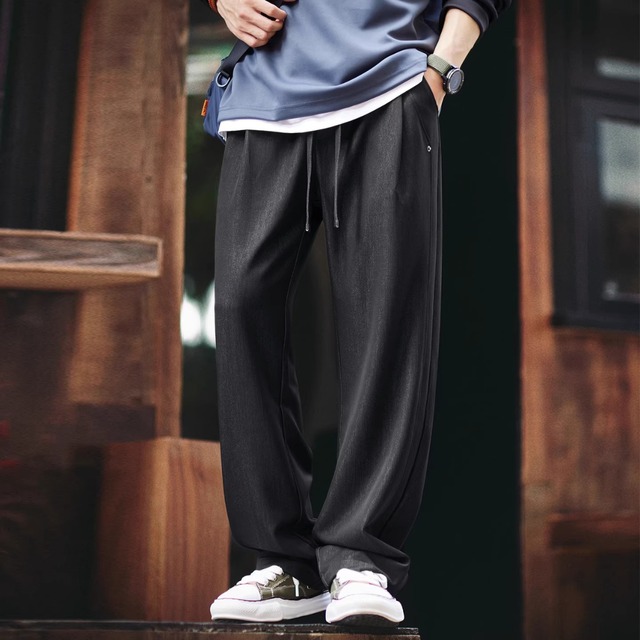 ドローコード付きストレートパンツ 2カラー 11137