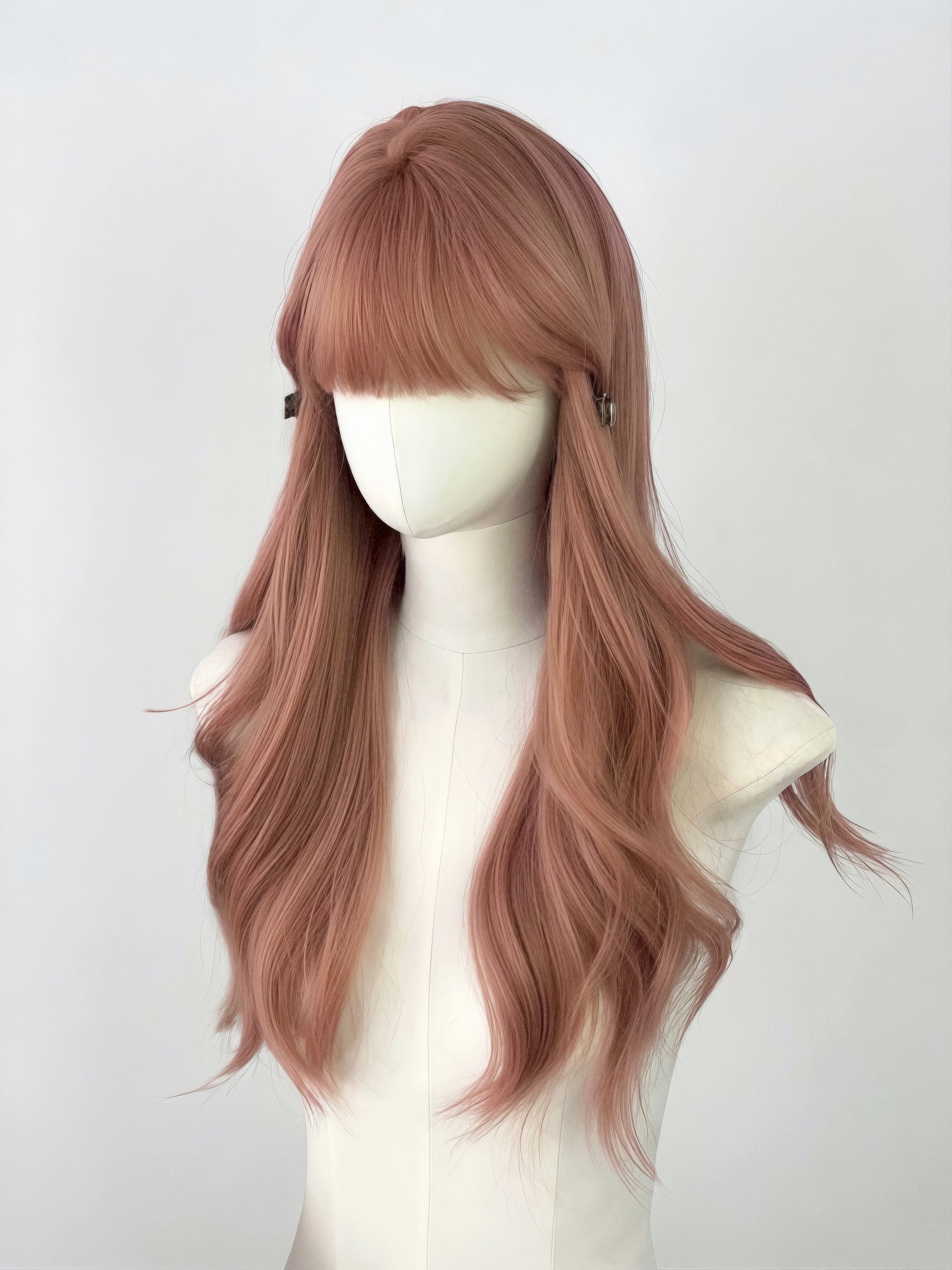 Basic - Coral Pink Wave Wig【商品番号 1049】レースフロントなし