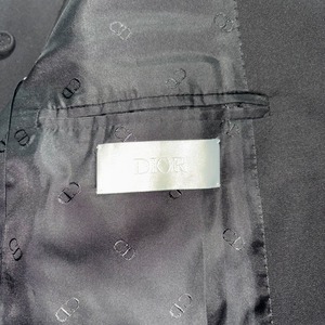 DIOR MEN by Kim Jones deformation black double breasted tailored jacket