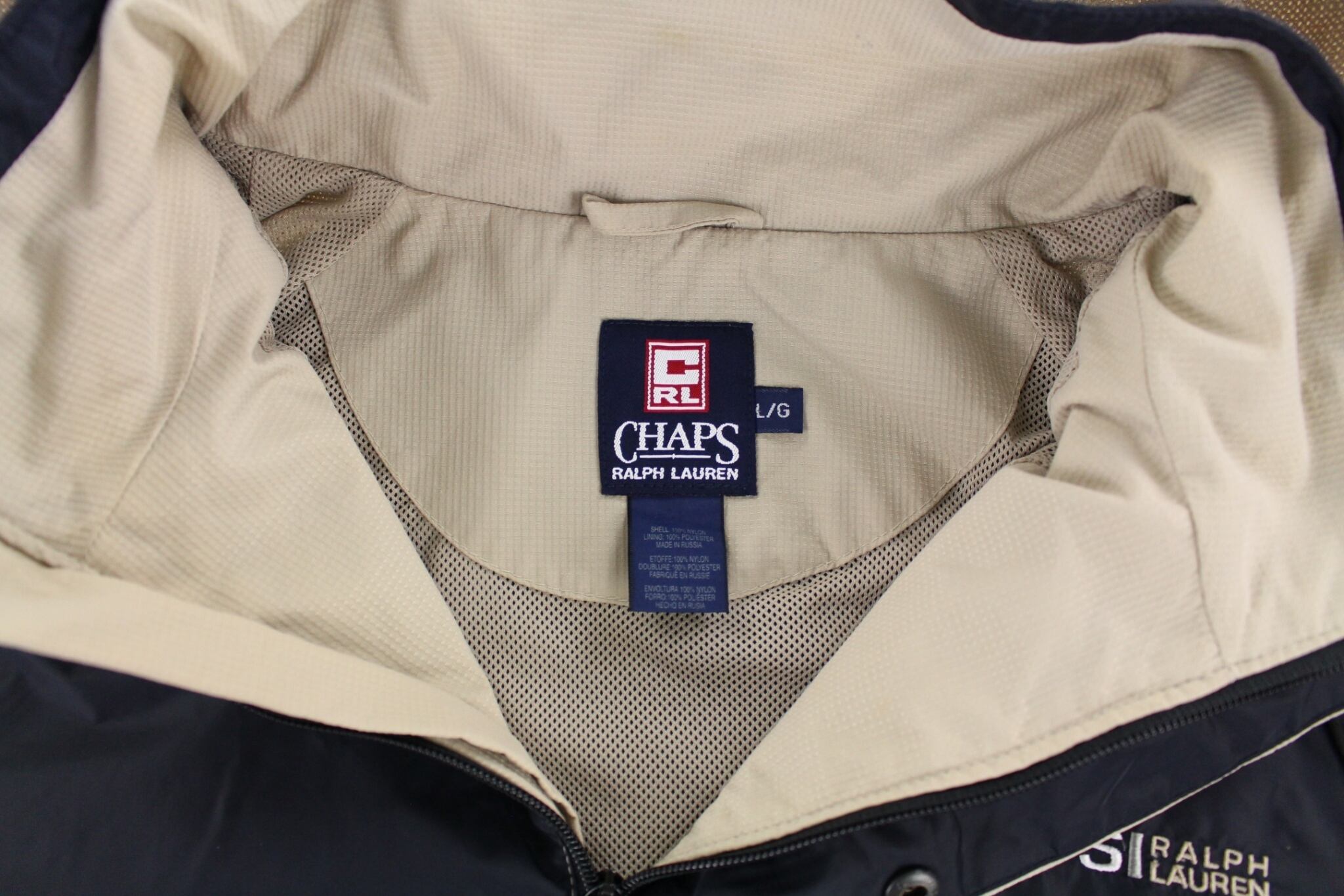 1990's CHAPS RALPH LAUREN ナイロンジャケット made in RUSSIA【FF