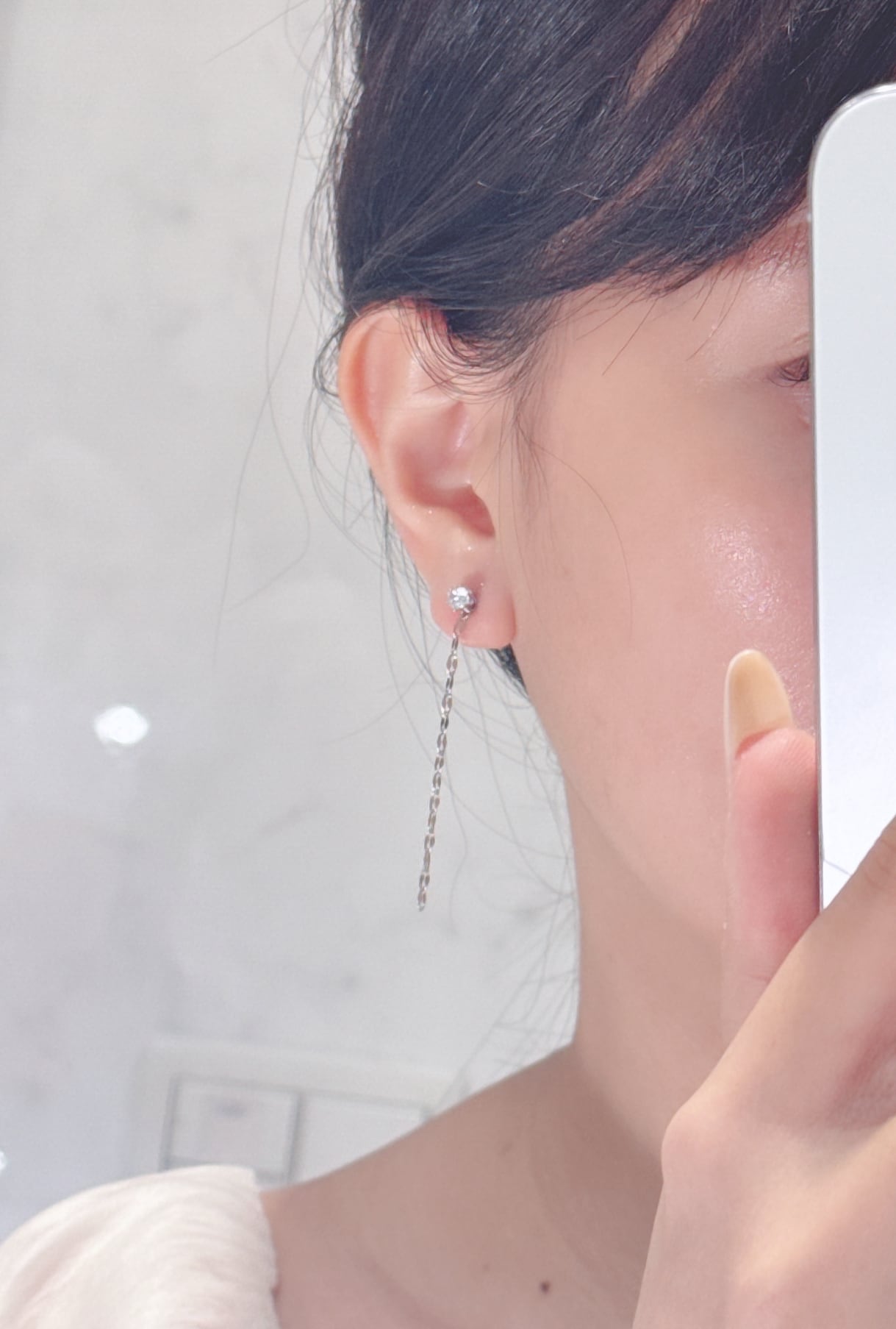 2WAY♡1粒ジルコニアピアス 4mm [214] | SASSY ANGEL