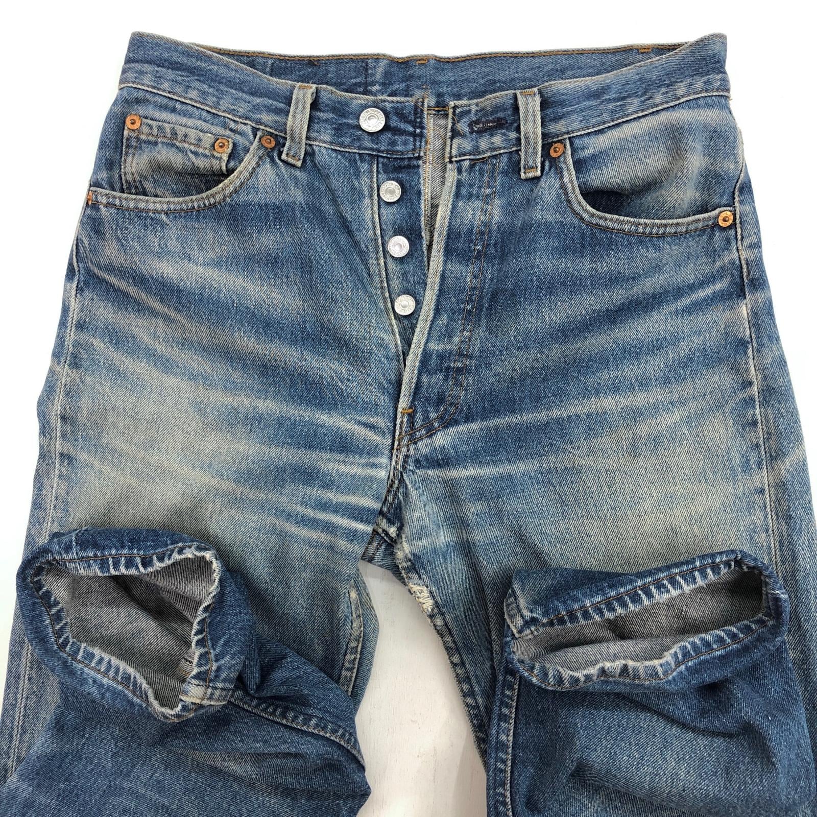 チ*ー様 リーバイス 501 90s　size良好！脇割り。 LEVI'S リーバイス 90年代 USA製 501- 0000 脇割 デニムパンツ ブルー
