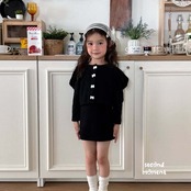 韓国子供服 / 26Autumn / 〖取寄〗second moment / リボンワンピースセット / キッズ服 / 女子服 *XS~JL*