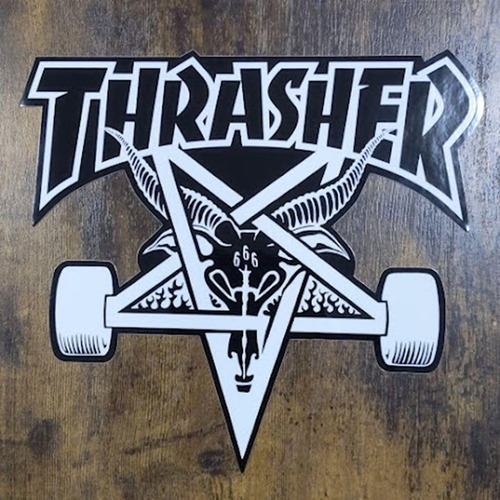 【ST-176】Thrasher Magazine skateboard sticker スラッシャー スケートボード ステッカー
