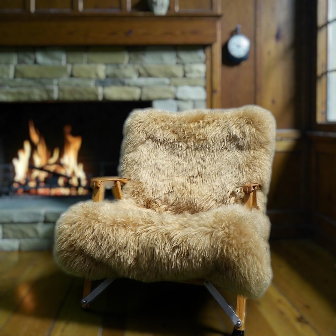 リアルファー（羊）チェアカバーCOL:BEIGE※Kermit Chair（カーミット