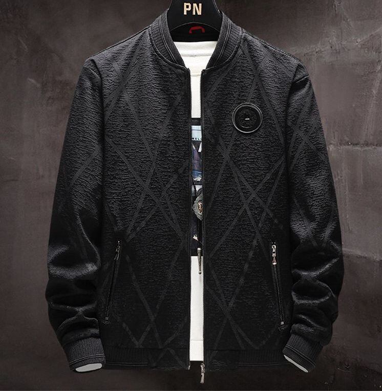 【予約販売】ブルゾン アウター ジャケット ショート丈 メンズ ブラック 防寒 お洒落 カジュアル ベーシック 秋冬 大きいサイズ M/L/XL/2XL/3XL/4XL