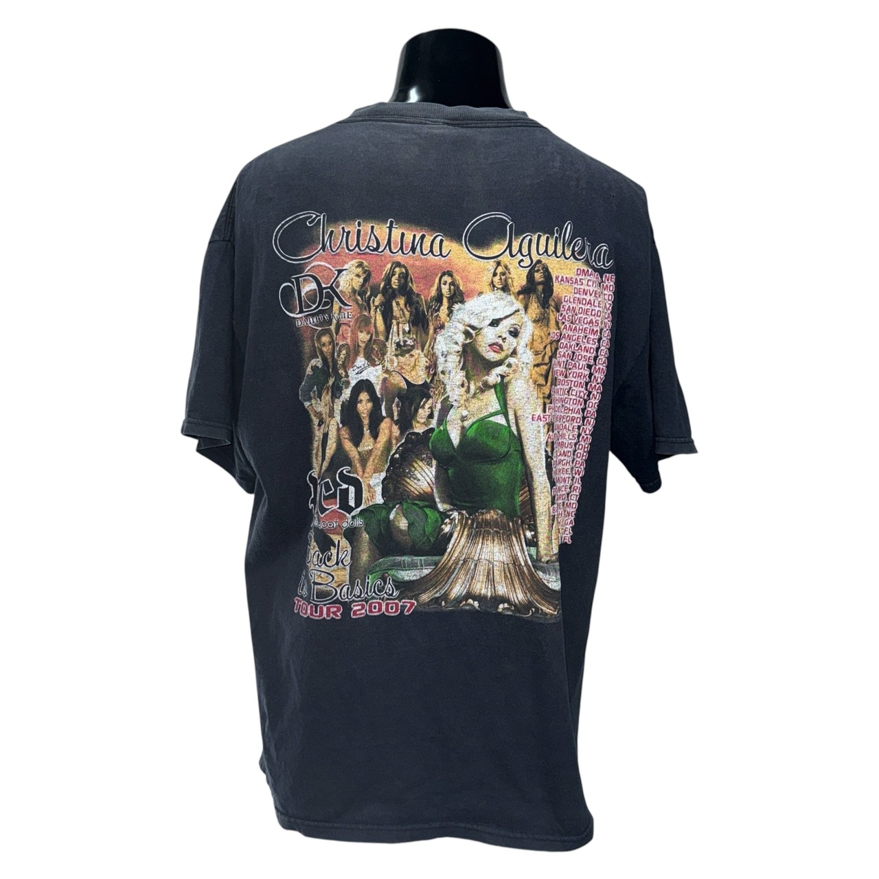 【CHRISTINA AGUILERA】クリスティーナ・アギレラ "Back to Basics Tour 2007" Tシャツ