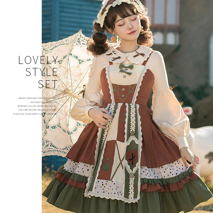 専用です レディース服まとめ売り 大人可愛い♫モカブラウン＆アイボリー ローリー ゴスロリ通販 With U ファッション 森ガール ジャンパースカート