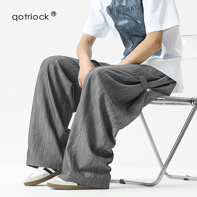 【Qotriockシリーズ】★ズボン★ 3color ボトムス ユニセックス カジュアルパンツ メンズ 大きいサイズ 夏服