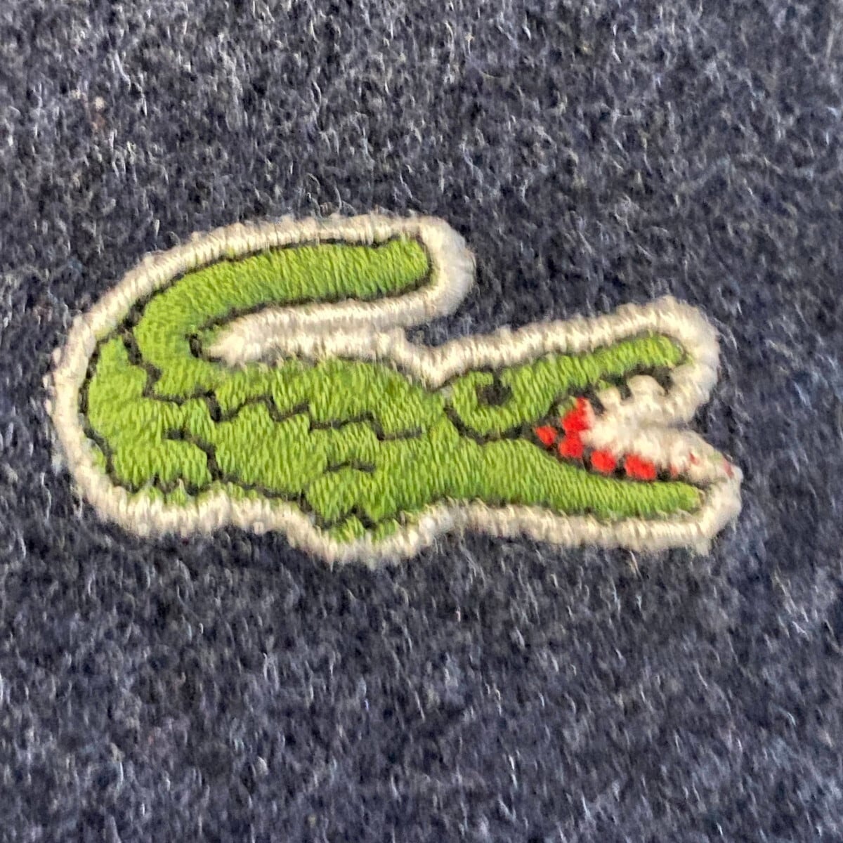 80s ラコステ ニットポロシャツ スペイン製 80年代 LACOSTE ラコステ ウールニット ポロシャツ メンズ