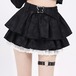 リボンデザインミニスカート　3color　1246
